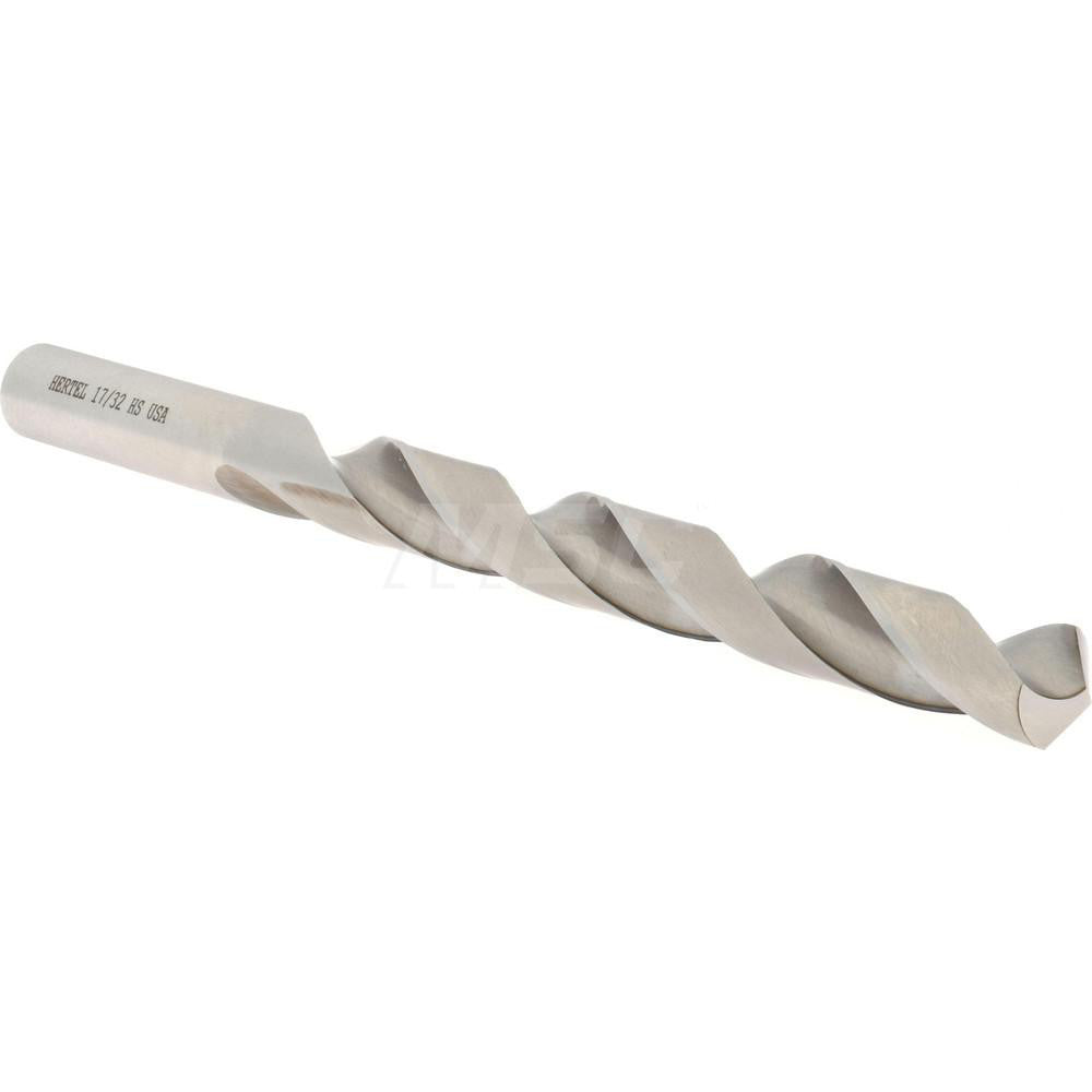 Hertel 85703650 Jobber Length Drill Bit 17/32" Dia, 118 &deg, High Speed Steel
