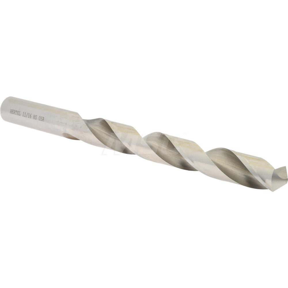 Hertel 85703759 Jobber Length Drill Bit 11/16" Dia, 118 &deg, High Speed Steel