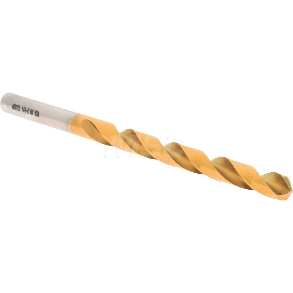 Hertel 85704500 Jobber Length Drill Bit Letter E (1/4"), 118 &deg, High Speed Steel