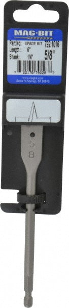 Mag-Bit 7921016 5/8", 1/4" Straight Shank, Bright Finish, Steel, Spade Blade Drill Bit