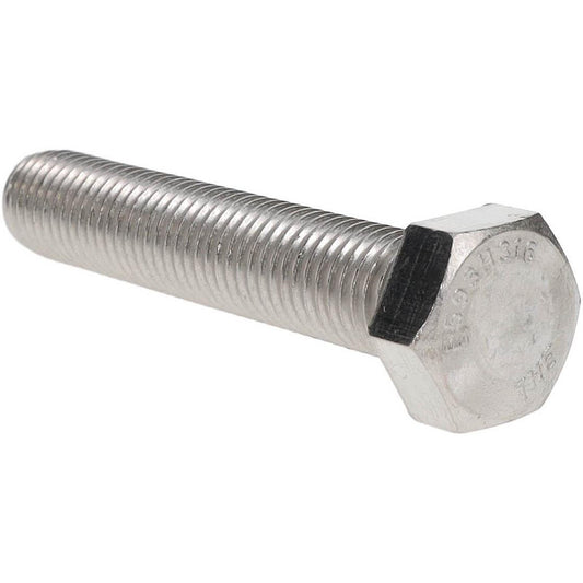 Value Collection R80320422 Hex Head Cap Screw 3/4-10 x 4", Grade 316 Stainless Steel, Uncoated