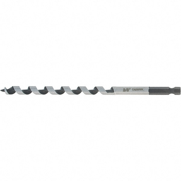 Mag-Bit 701.0616 3/8", 3/8" Diam Quick Change Hex Shank, 7-7/8" Overall Length with 5" Twist, Dual Auger Bit