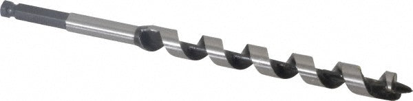 Mag-Bit 701.0816 1/2", 3/8" Diam Straight Shank, 7-7/8" Overall Length with 5" Twist, Dual Auger Bit