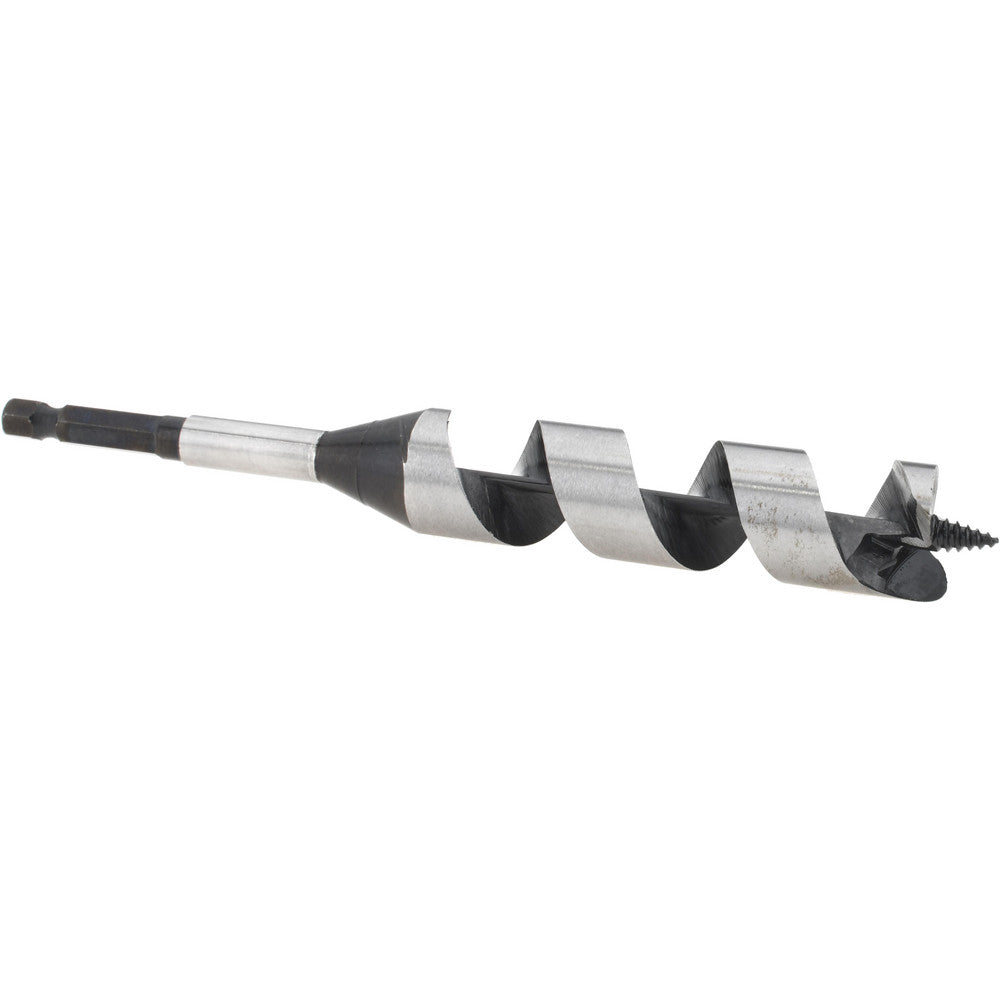 Mag-Bit 701.1616 1", 3/8" Diam Straight Shank, 7-7/8" Overall Length with 5" Twist, Dual Auger Bit