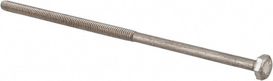 Value Collection R80326363 Hex Head Cap Screw 1/4-20, 7" Length Under Head, Grade 18-8 Stainless Steel, Bright/Uncoated Finish