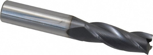 Kyocera SGS Precision Tools 30834 Square End Mill 3/8" Dia, 1" LOC, 3 Flute, Solid Carbide