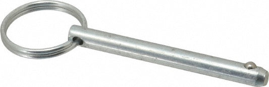 Gibraltar mqr-1055 1/4" Pin Dia, 2-1/4" Long, Zinc Plated Steel Ball Lock Hitch Pin