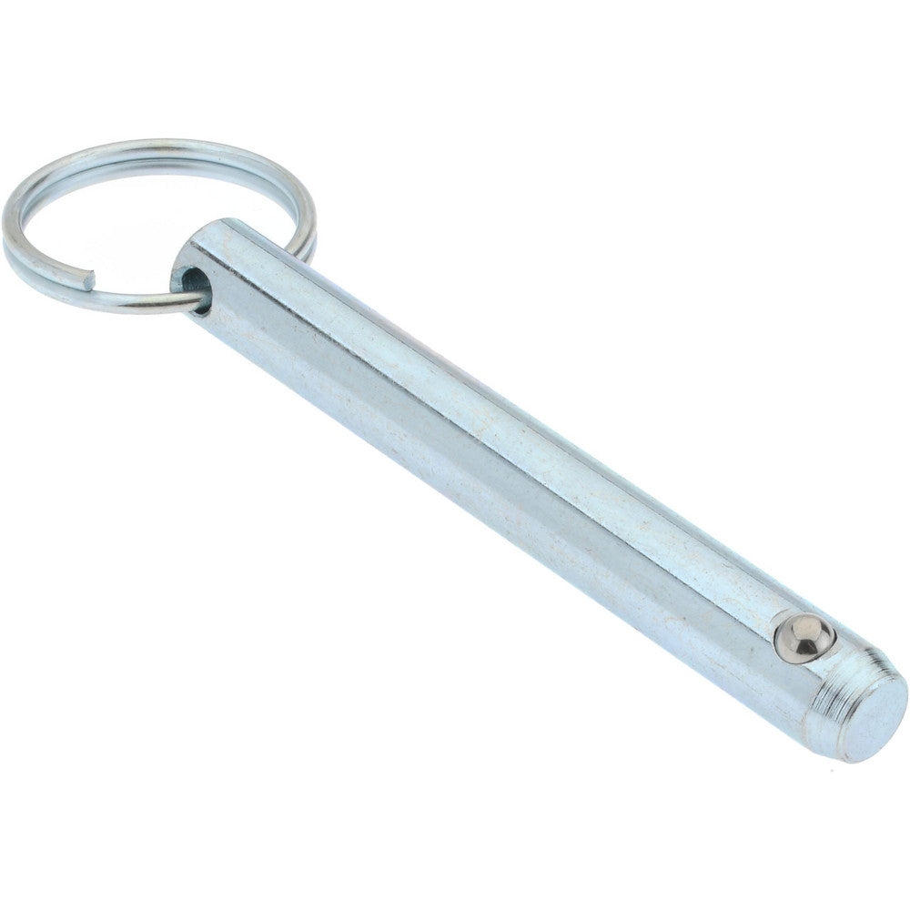 Gibraltar mqr-1142 3/8" Pin Dia, 2-7/8" Long, Zinc Plated Steel Ball Lock Hitch Pin