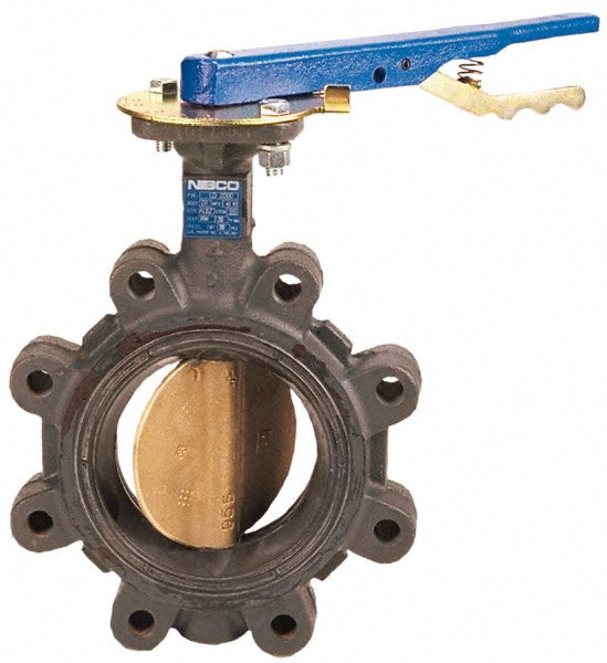 NIBCO NLG200K Manual Lug Butterfly Valve 6" Pipe, Lever Handle