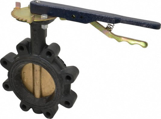 NIBCO NLG100H Manual Lug Butterfly Valve 4" Pipe, Lever Handle