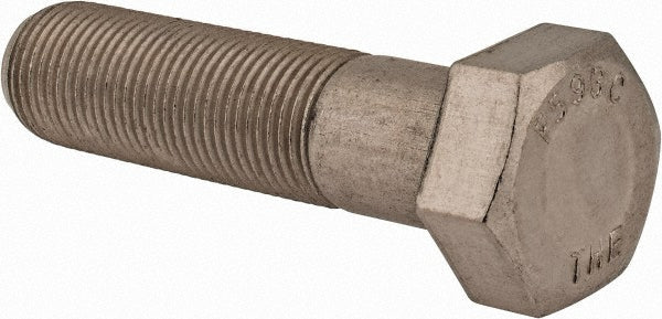 Value Collection R80826816 Hex Head Cap Screw 5/8-18, 2-1/2" Length Under Head, Grade 18-8 Stainless Steel, Bright/Uncoated Finish