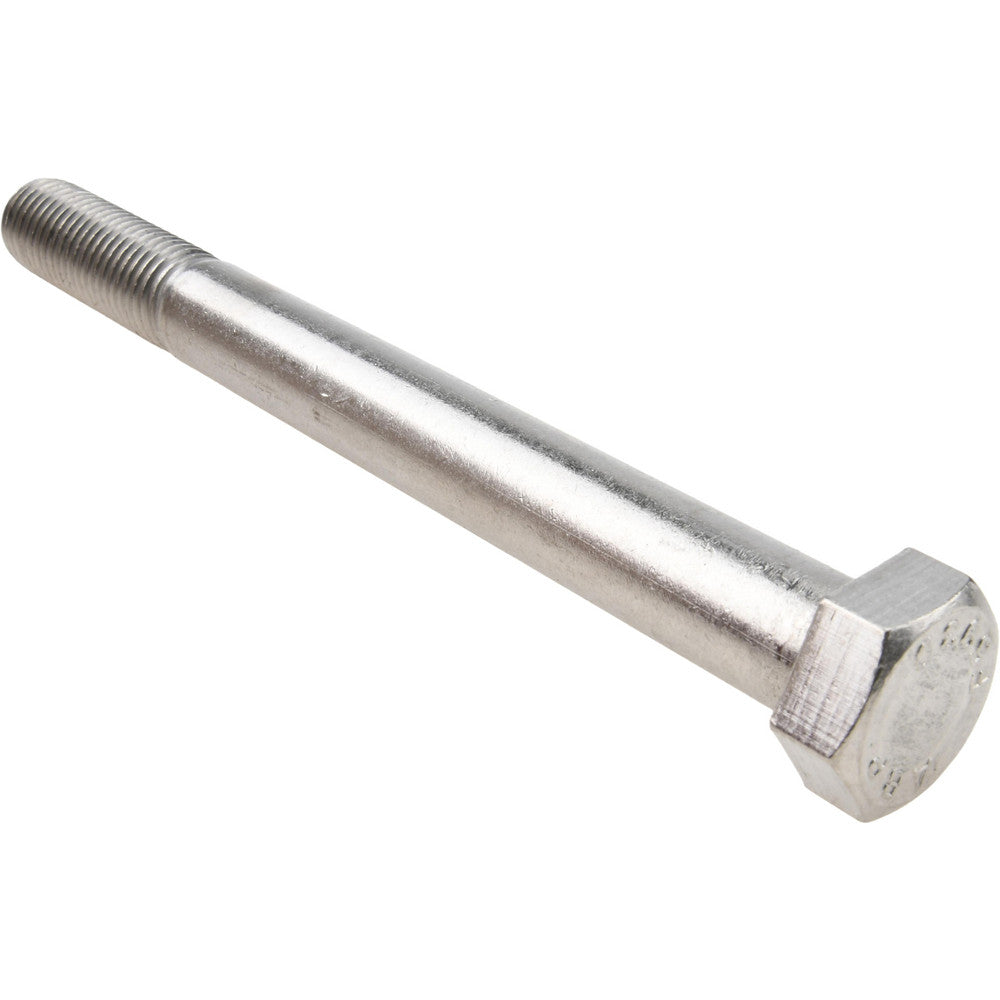 Value Collection R80826881 Hex Head Cap Screw 3/4-10, 8" Length Under Head, Grade 18-8 Stainless Steel, Bright/Uncoated Finish