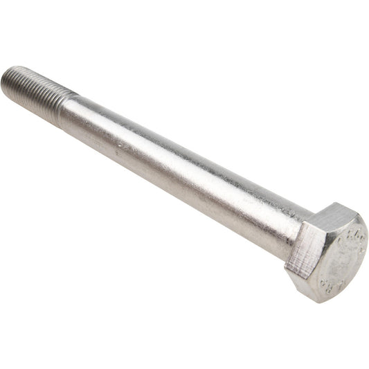 Value Collection R80826881 Hex Head Cap Screw 3/4-10, 8" Length Under Head, Grade 18-8 Stainless Steel, Bright/Uncoated Finish