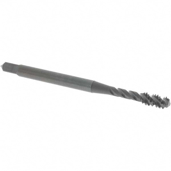 OSG 0136101 Spiral Flute Tap #6-32, UNC, 3 Flute, Bottoming Chamfer, 2B Class of Fit, Vanadium High-Speed Steel, Oxide Finish