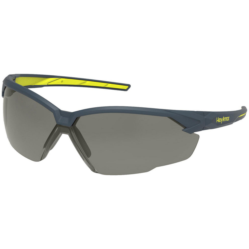 HexArmor 11-31012-08 Safety Glasses Glasses Style Tinted  Lens Coating Anti-Fog Scratch-Resistant  Frame Style Half-Framed  Frame Design Wrap Around  Lens Color Photochromic  Frame Color Charcoal Yellow