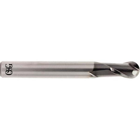 OSG 90101111 Ball End Mill 1/4" Dia, 3/8" LOC, 2 Flute, Solid Carbide