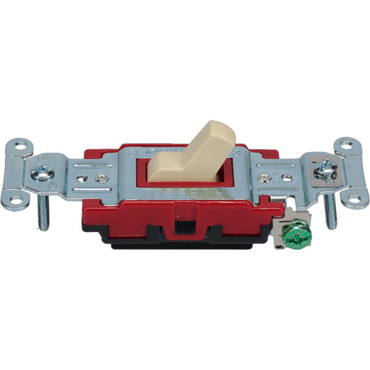 Hubbell Wiring Device-Kellems 1221I 1 Pole, 120 to 277 VAC, 20 Amp, Industrial Grade Toggle Wall Switch