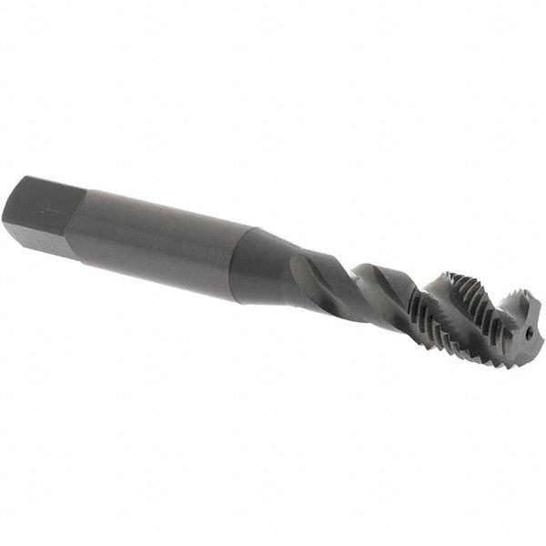 OSG 0138101 Spiral Flute Tap 3/8-24 UNF, 3 Flutes, Bottoming, 3B Class of Fit, Vanadium High Speed Steel, Oxide Coated