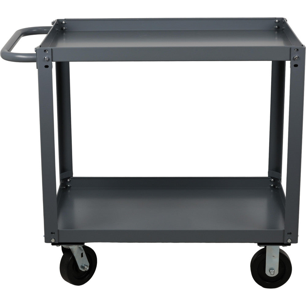 Value Collection WS-MH-SCAR-023 Service Utility Cart 36" Long, 24" Wide, Steel, 4000 lb Capacity, Gray
