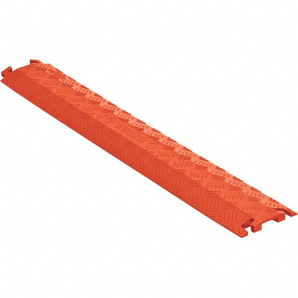 Checkers FL1X1.5-O Floor Cable Cover Polyurethane, 1/2" Max Cable Dia