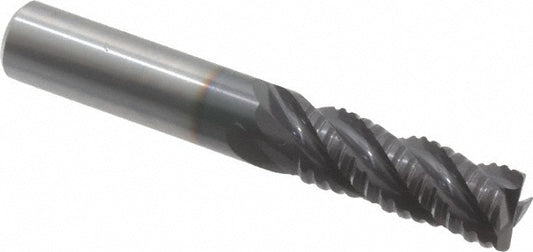 Guhring 9030810095200 Roughing End Mill 3/8" Dia, 4 Flute, Single End, Solid Carbide