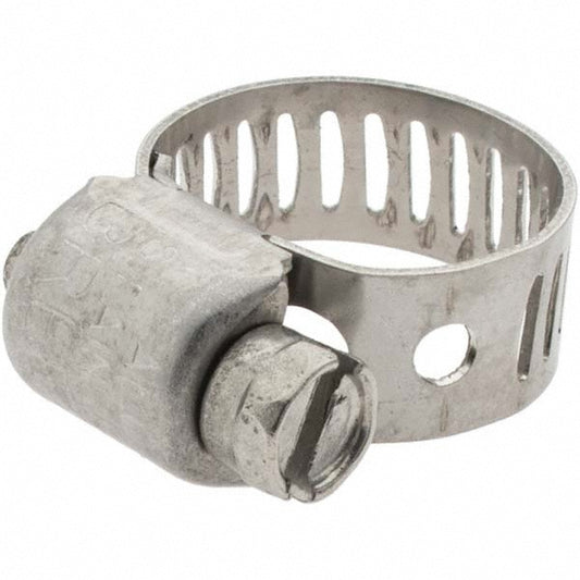 Dixon Valve & Coupling MAH4 Worm Gear Clamp 7/32 to 5/8" Dia, Stainless Steel Band