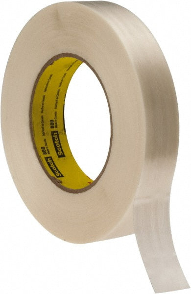 Scotch 7000123809 Packing Tape 1" Wide, Clear, Rubber Adhesive