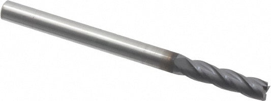 Kyocera SGS Precision Tools 31748 Square End Mill 3/16" Dia, 3/4" LOC, 4 Flute, Solid Carbide