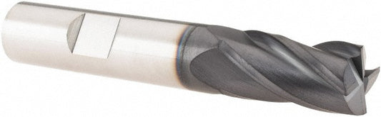Kyocera SGS Precision Tools 38174 Corner Radius End Mill 1/2" Dia, 1" LOC, 0.015" Radius, 4 Flutes, Solid Carbide