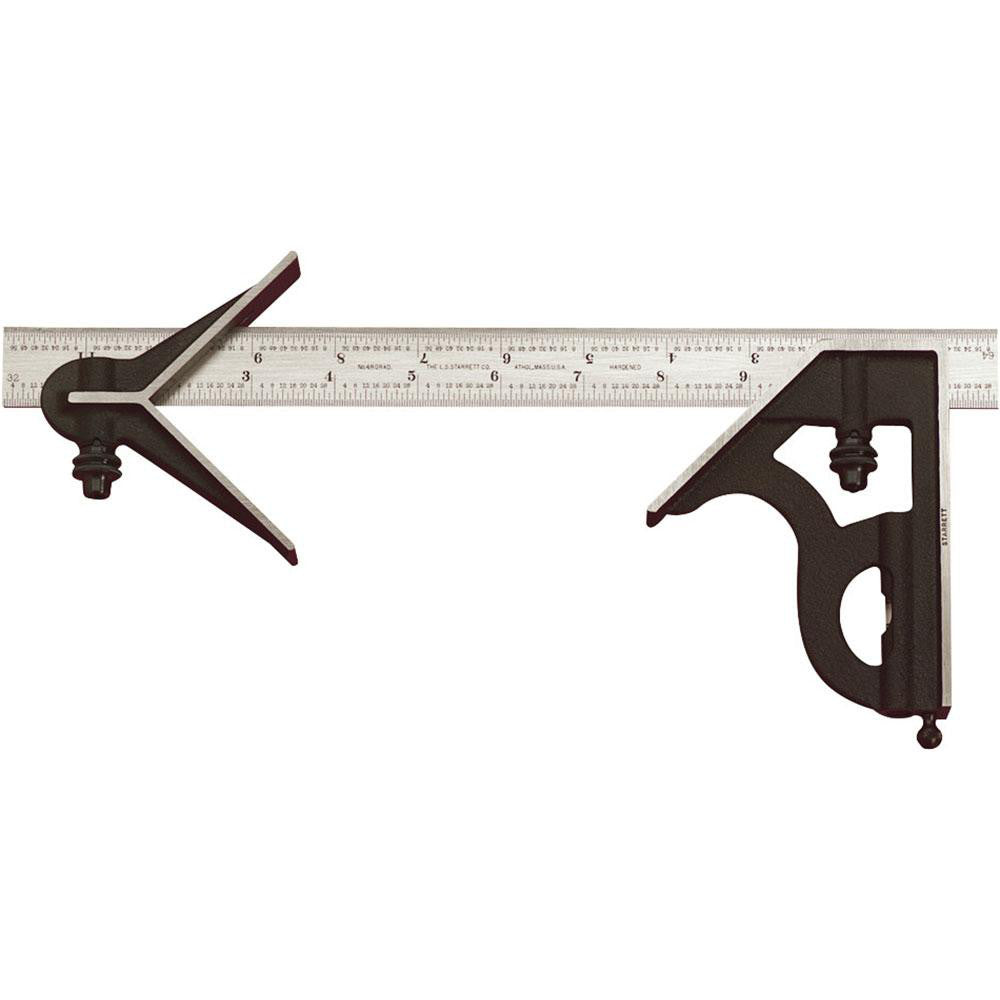 Starrett 50056 3 Piece, 12" Combination Square Set