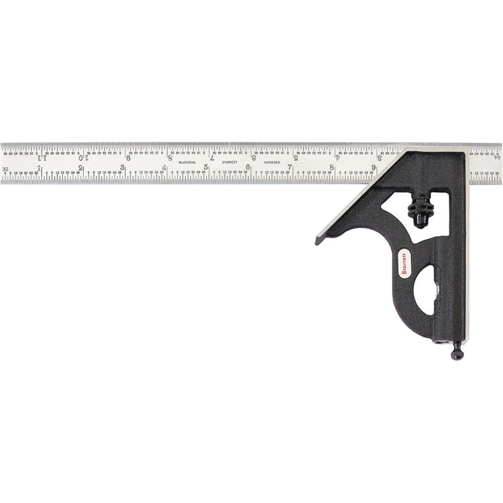 Starrett 56366 2 Piece, 12" Combination Square Set