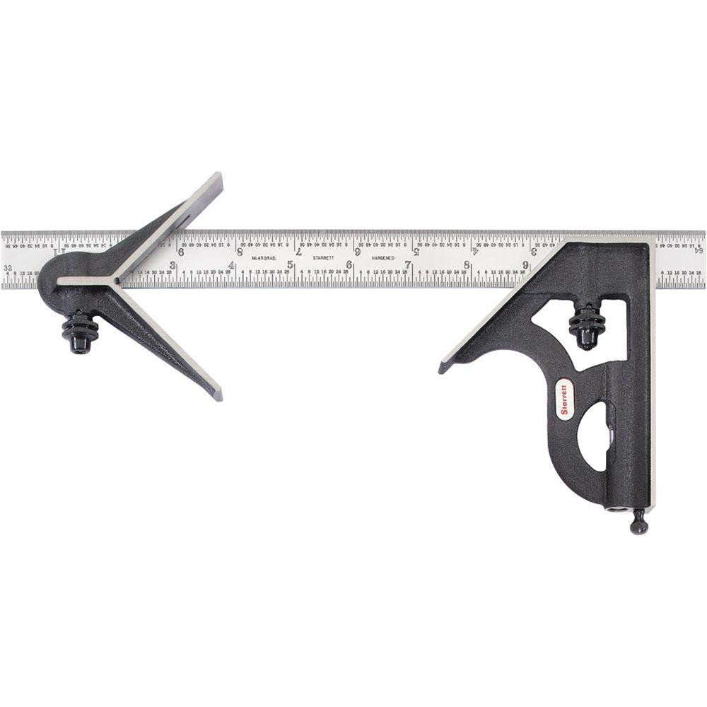 Starrett 56367 3 Piece, 12" Combination Square Set