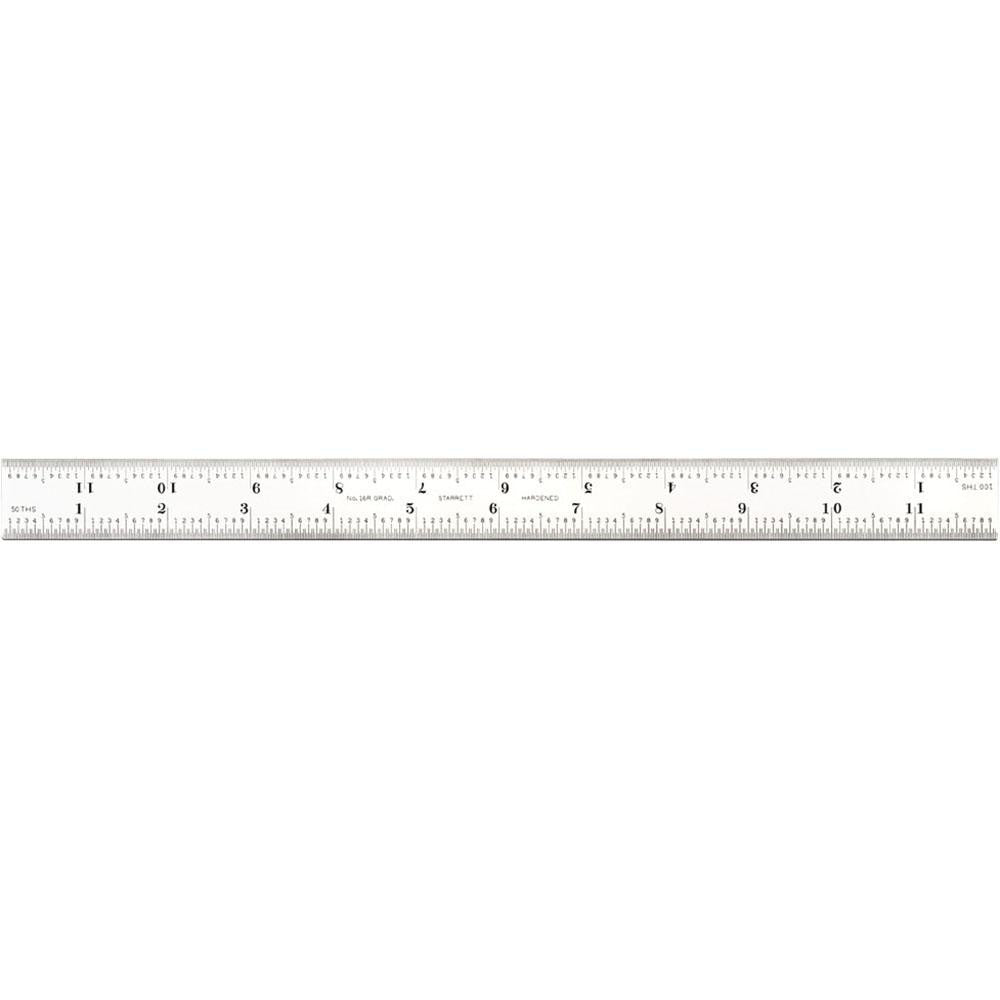 Starrett 50087 12 Inch Long Blade, 16R Graduation Combination Square Blade