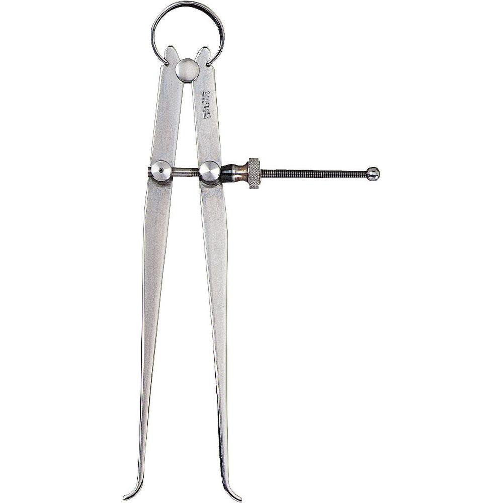 Starrett 50336 6 Inch Leg, Spring Joint, Steel, Polished, Inside Caliper