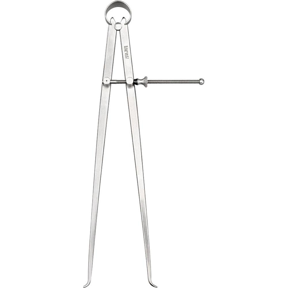 Starrett 50342 12 Inch Leg, Spring Joint, Steel, Polished, Inside Caliper