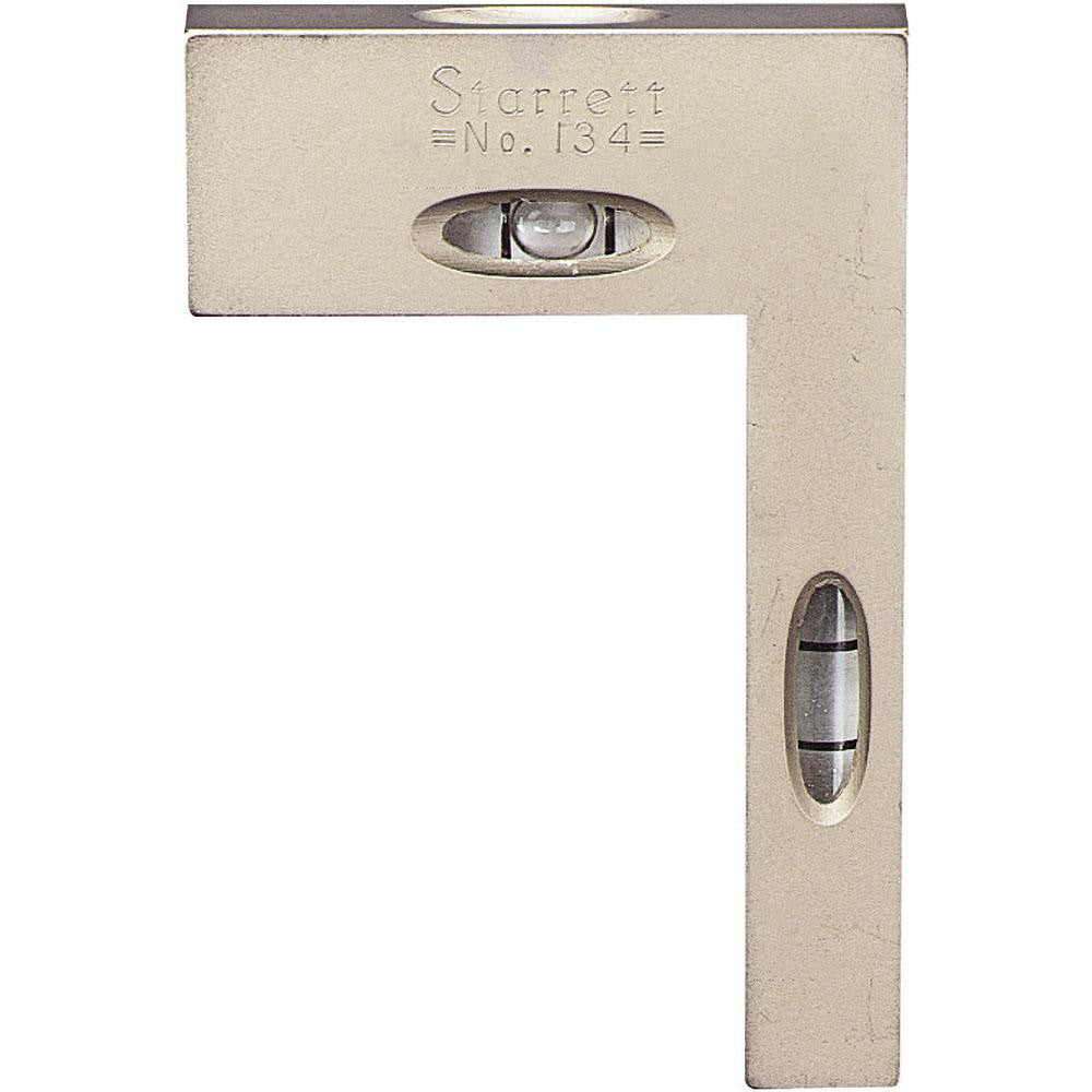 Starrett 50569 Square Levels Length (mm) 50.80  Height (mm) 76.20  Number of Vials 2  Features Very Light and Compact  Vial Types (1) Level (1) Plumb (1) Level (1) Plumb  Material Cast Iron Cast Iron