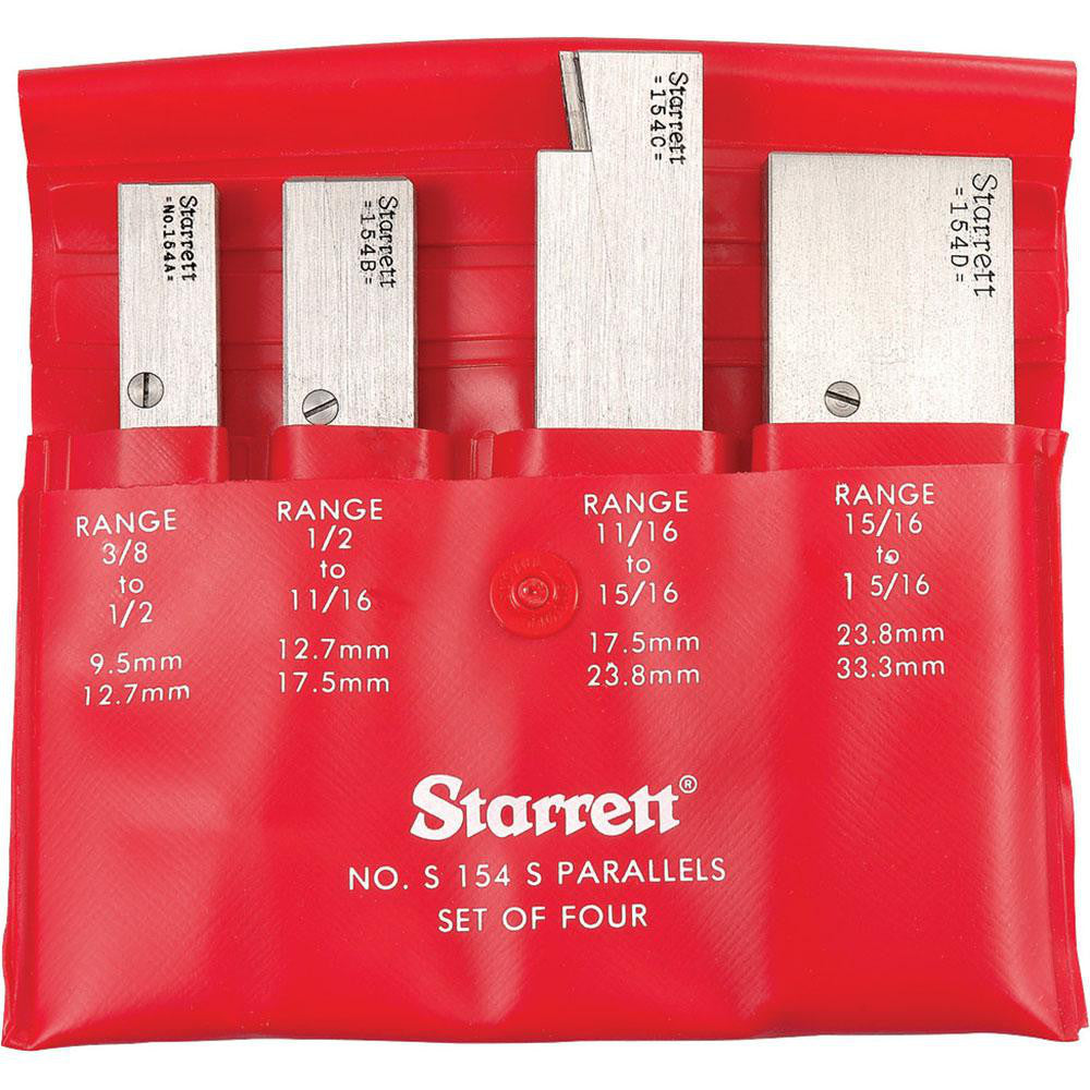 Starrett 50584 3/8 to 1-5/16 Inch Adjustable Parallel Set