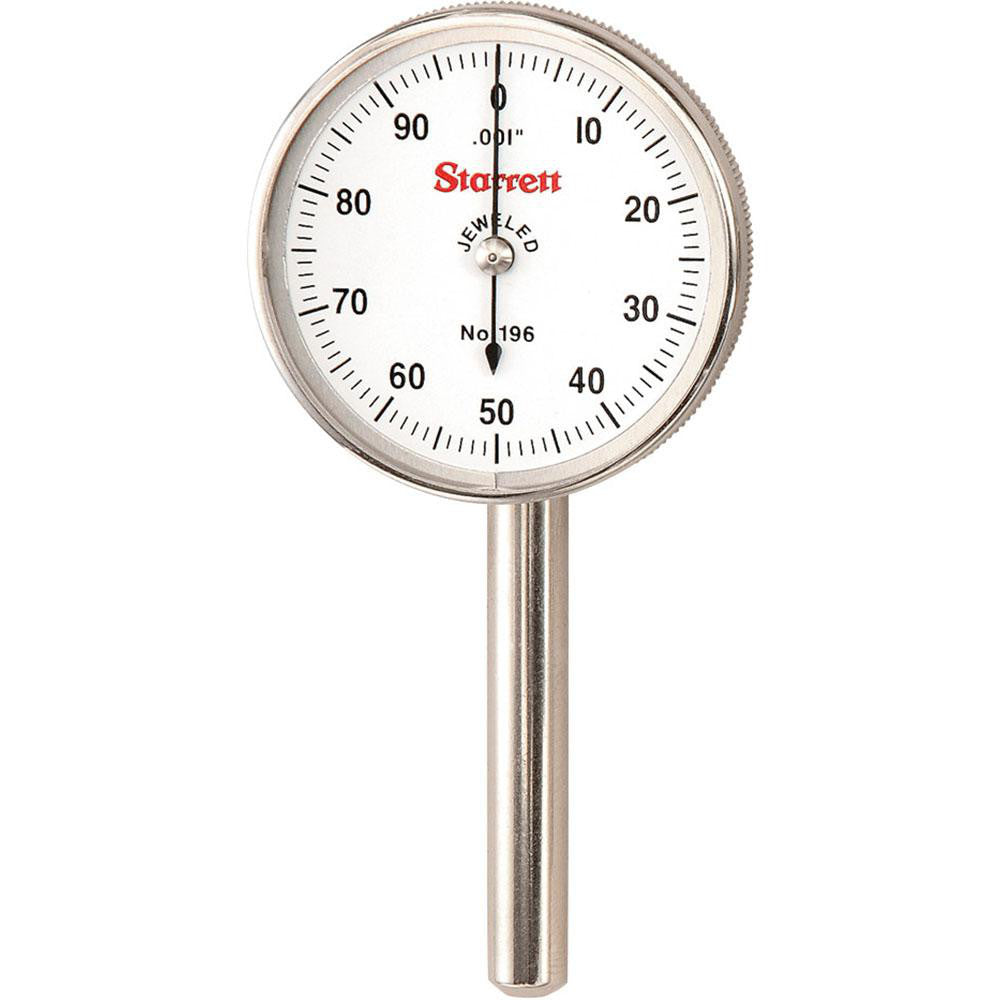 Starrett 50699 Dial Test Indicators 0.2 Max, 0-100, Horizontal