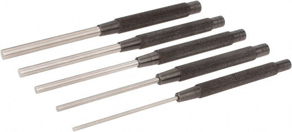 Starrett 51187 Pin Punch Set 5 Pc, 0.125 to 0.375"