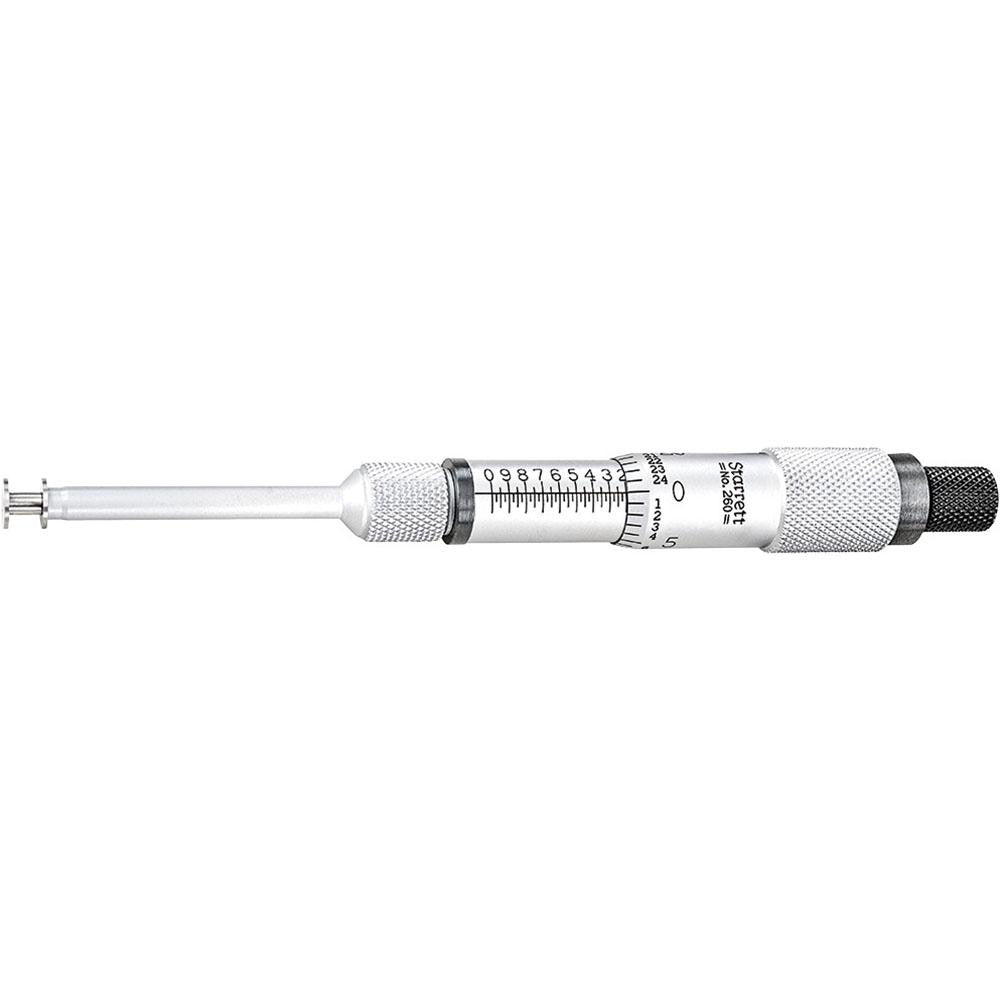 Starrett 67987 0 (Land Width) to 1 (Land Width)" Outside, Mechanical Groove Micrometer