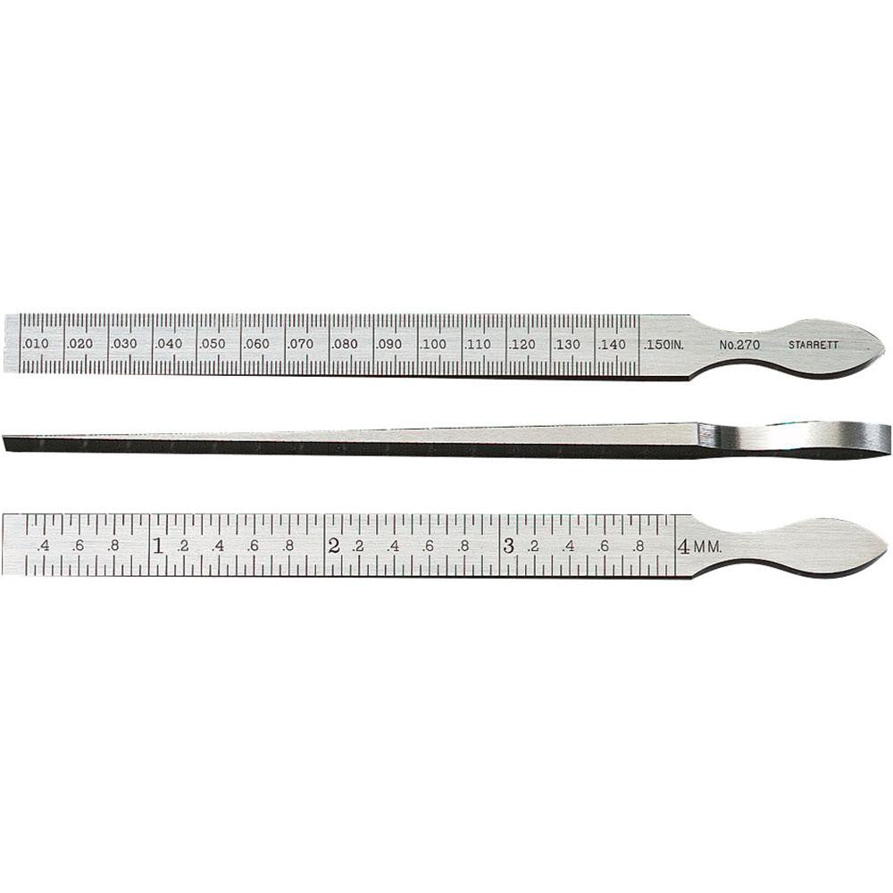 Starrett 51292 0.01 to 0.15 Inch Measurement, 1 Leaf Taper Gage