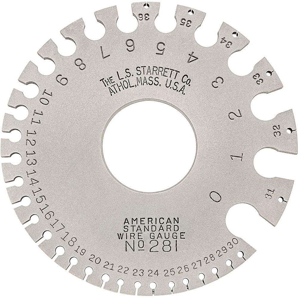 Starrett 51316 0.005 to 0.325 Inch Range, Steel Wire and Sheet Metal Gage
