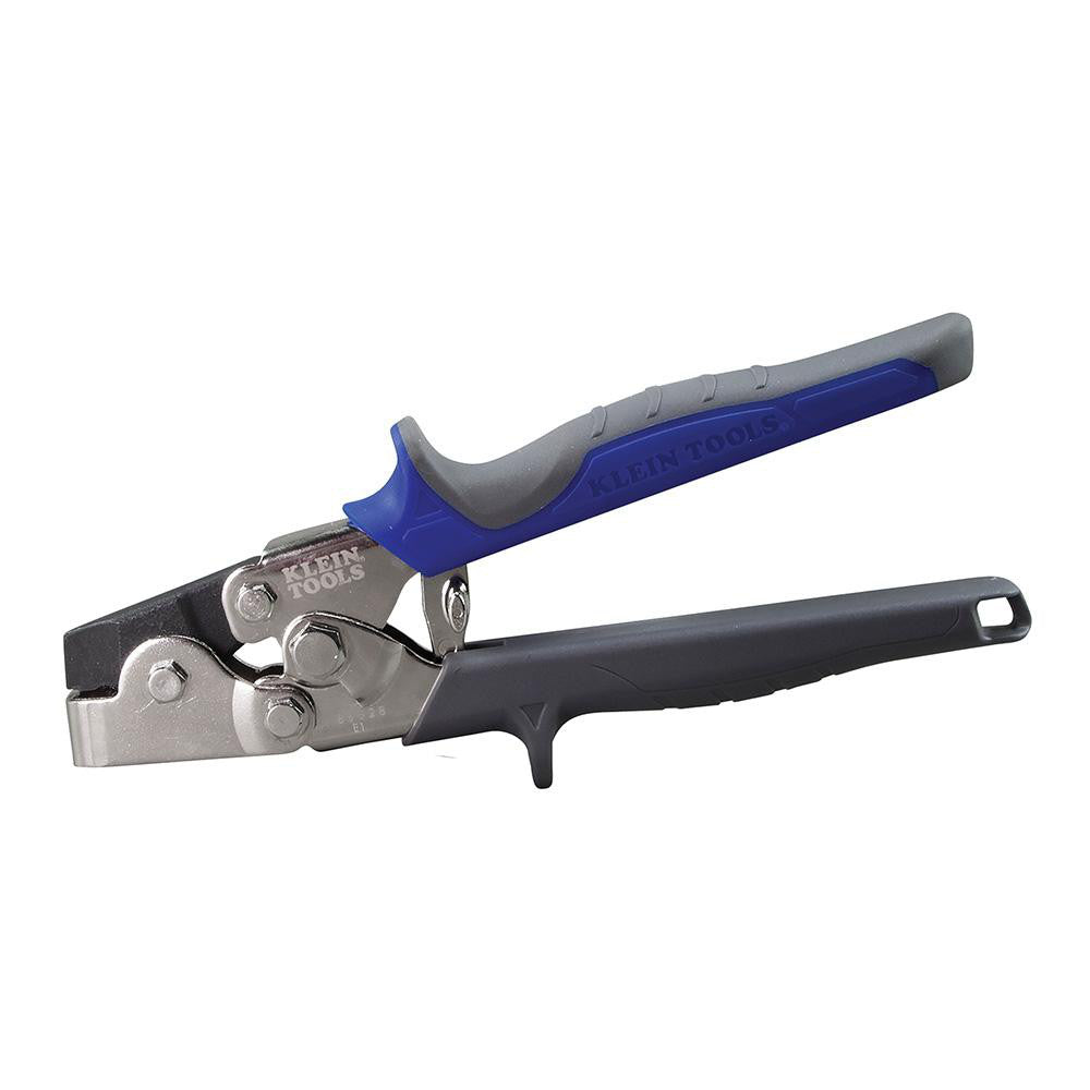 Klein Tools 86528 Seamers & Crimpers For HVAC Notch Angle 0  Notch Depth 1  Features Self Opening Tool Latch  Jaw Depth 1.0000  Jaw Width 0.375in  Material Steel