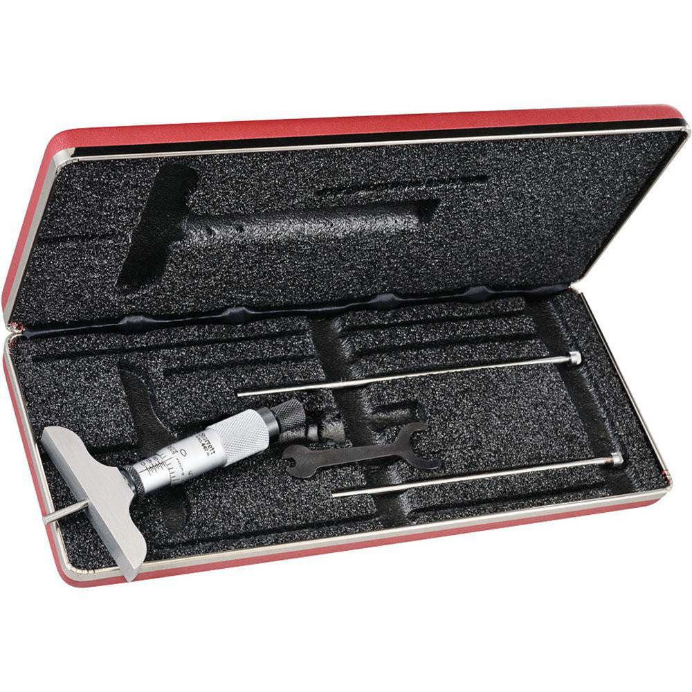 Starrett 52113 Mechanical Depth Micrometer 3'' Range, 3 Rods
