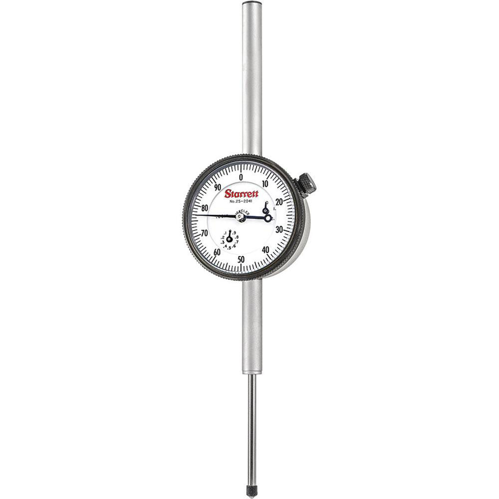 Starrett 53309 Dial Drop Indicator 0 to 2" Range, 0-100 Dial Reading, 0.001" Graduation, 2-1/4" Dial Dia