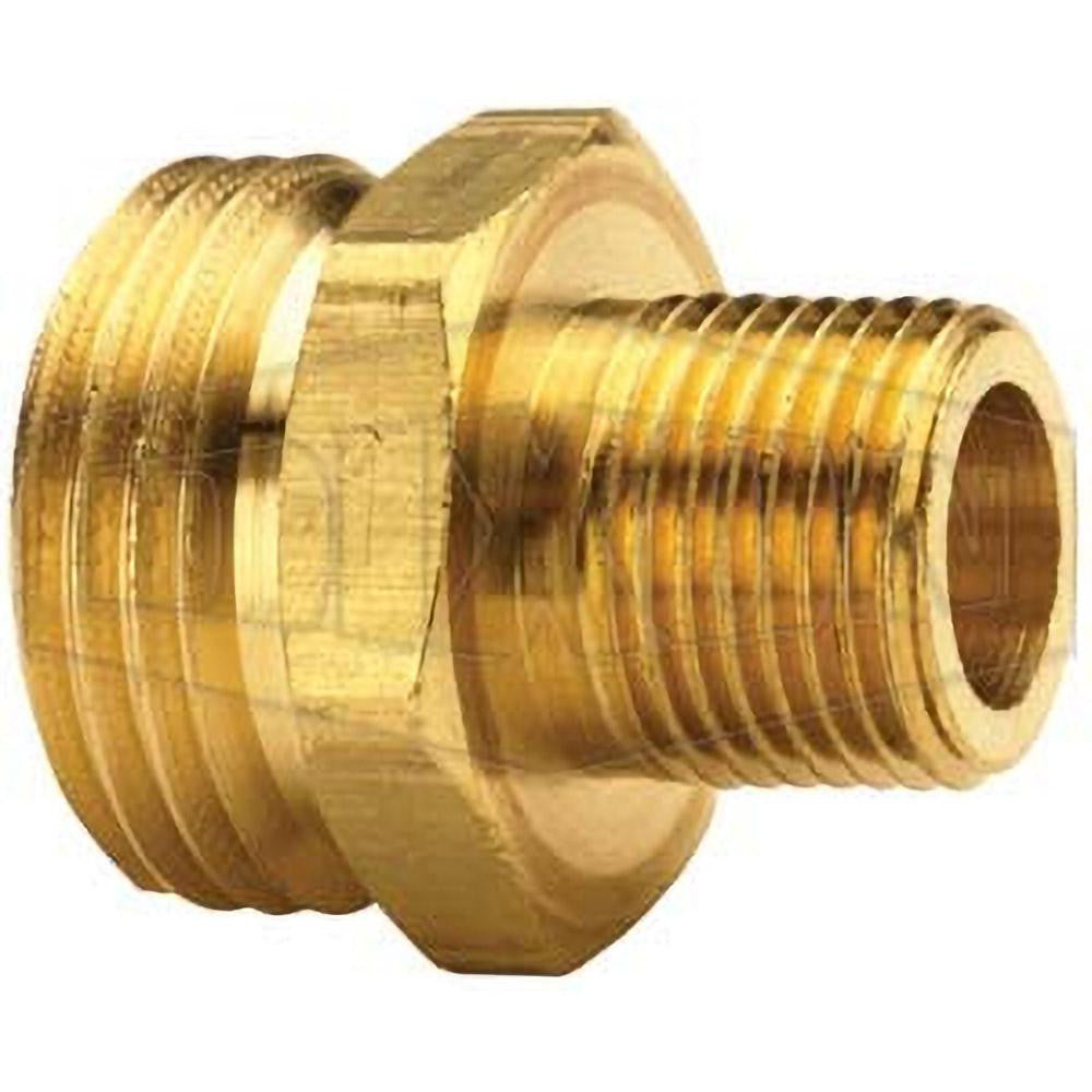 Dixon Valve & Coupling 5081208C Brass & Chrome Pipe Fittings Fitting Type Male Adapter  Fitting Size 3/4 x 1/2  End Connections MGHT x MNPTF  Connection Type Threaded  Pressure Rating (psi) 150  Fitting Shape Straight