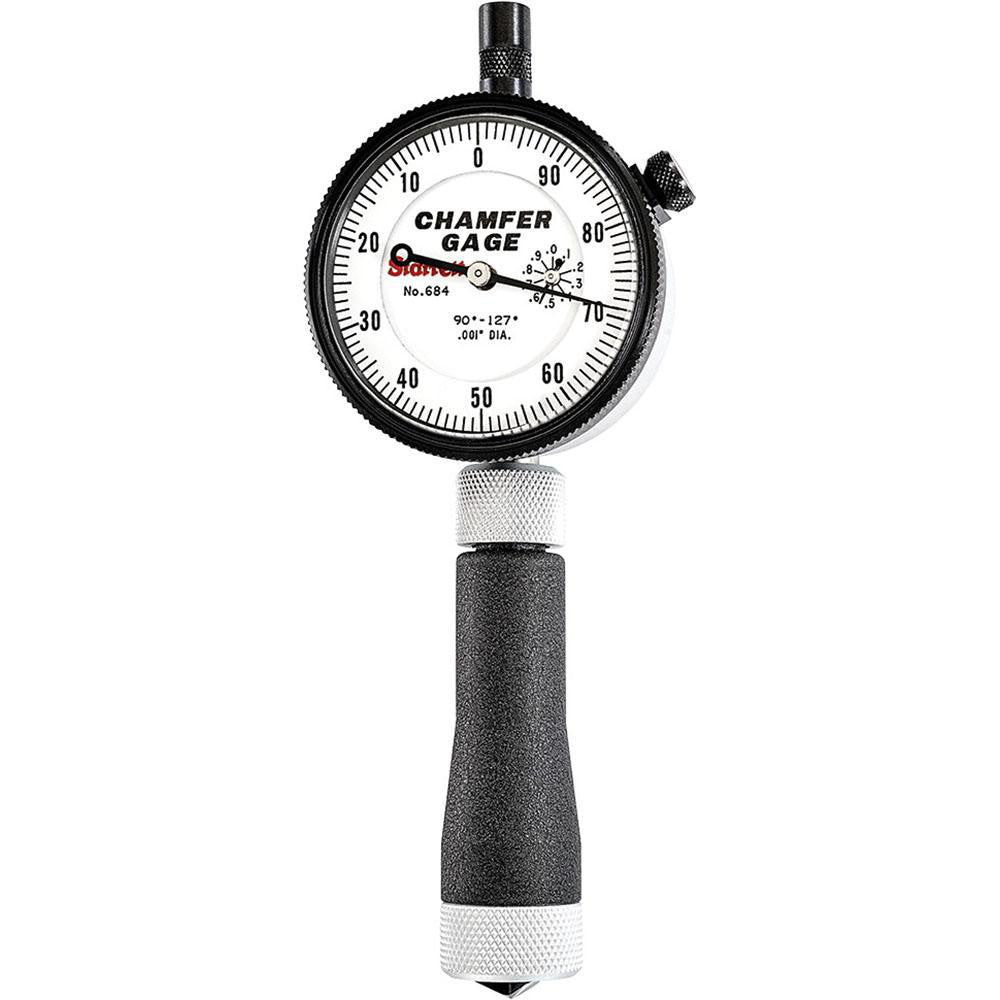 Starrett 63689 Internal Chamfer Gage 0 to 1/2", 90 to 127 &deg