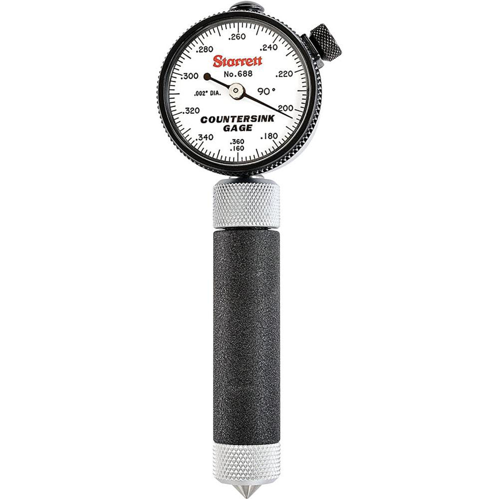 Starrett 63703 0.16 to 0.36" 90&deg Countersink Gage