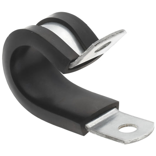 STAR TECHNOLOGIES, LLC STAR-GS-10E Cushion Clamp 5/8" Pipe, Galvanized Steel & Silicone Cushion, Black