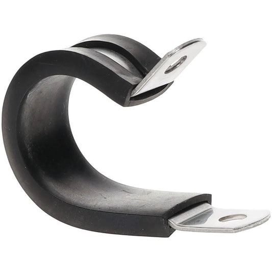 STAR TECHNOLOGIES, LLC STAR-SS-14E Cushion Clamp 7/8" Pipe, Stainless Steel, Black